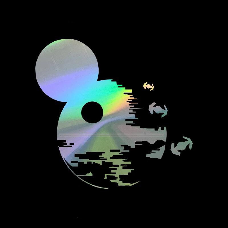 Star Wars 'Mickey Death Star and Tie Fighters' Vinyl Car Sticker