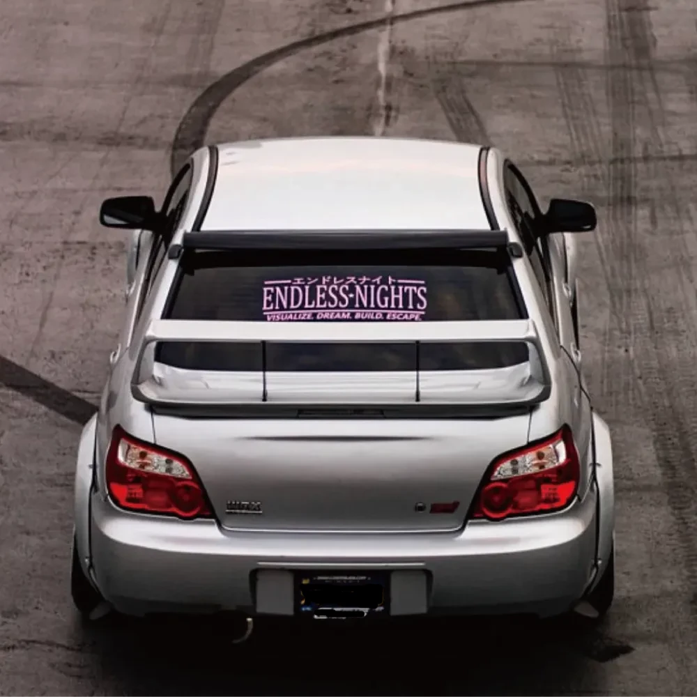 Endless Nights 'Visualize | Dream | Build | Escape' Vinyl Car Sticker