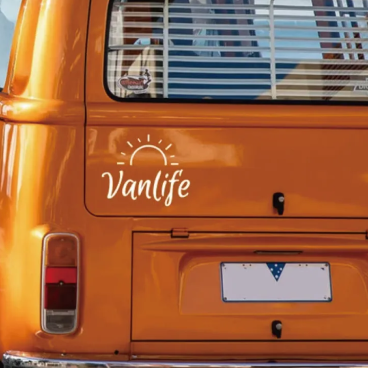 Vanlife 'Sun Rays' Vinyl Car Sticker