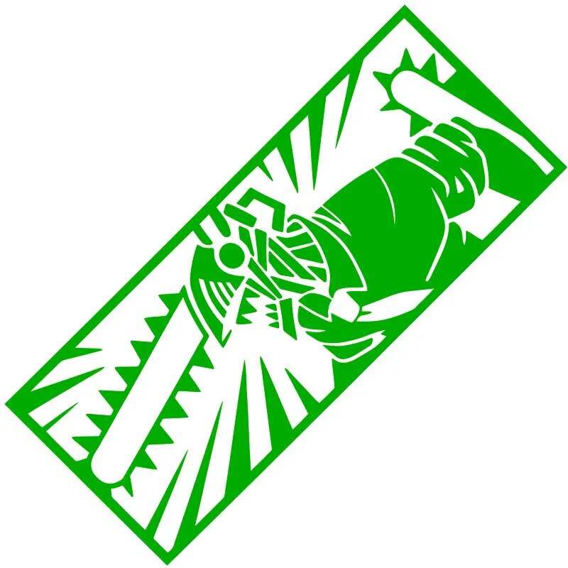 Chainsaw Man 'Denji | Ferocious' Vinyl Car Sticker