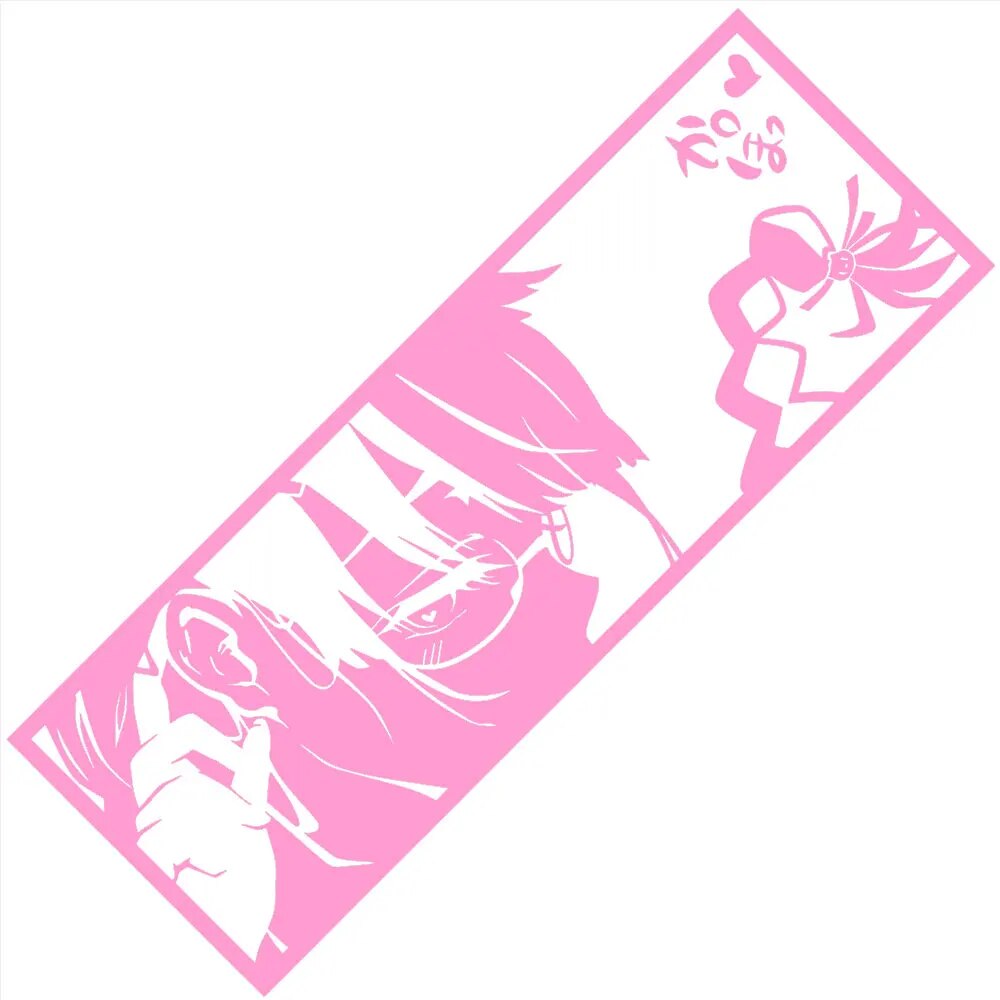 Monogatari Series 'Tsubasa Hanekawa | Side View' Vinyl Car Peeker Sticker