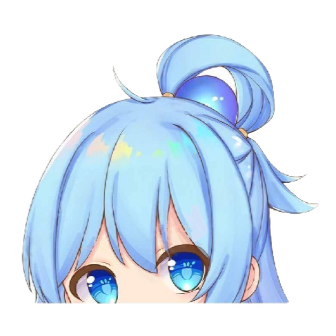 KonoSuba 'Aqua | Peeping' Vinyl Car Peeker Sticker