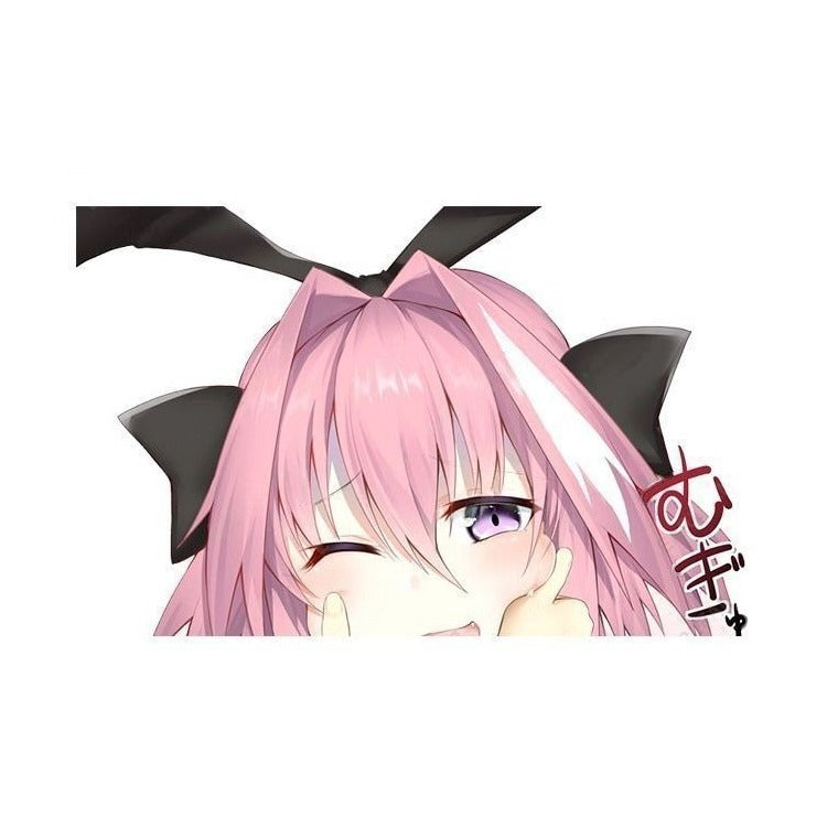 Fate/Apocrypha 'Astolfo | Pinching Cheeks' Vinyl Car Peeker Sticker