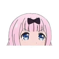 Kaguya-sama: Love is War 'Chika Fujiwara | Black Ribbon' Vinyl Car Peeker Sticker