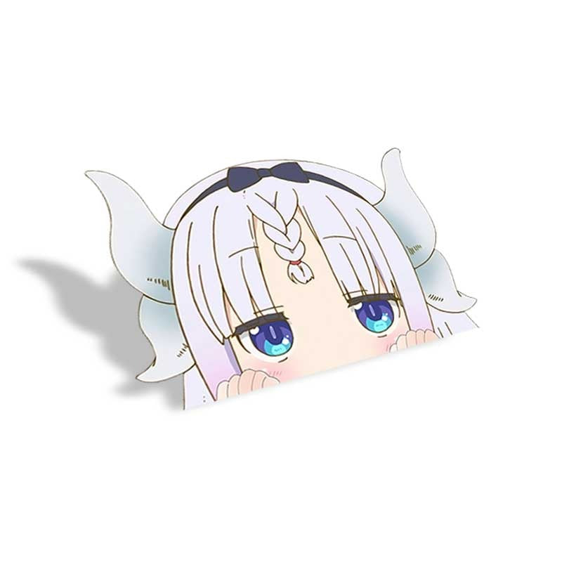 Miss Kobayashi's Dragon Maid 'Kanna | Braided Bangs' Vinyl Car Peeker Sticker