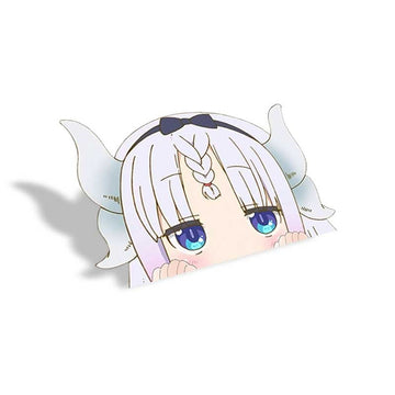 Miss Kobayashi's Dragon Maid 'Kanna | Braided Bangs' Vinyl Car Peeker Sticker