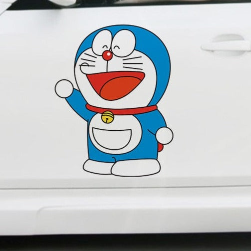 Doraemon 'Happy | Left' Vinyl Car Sticker