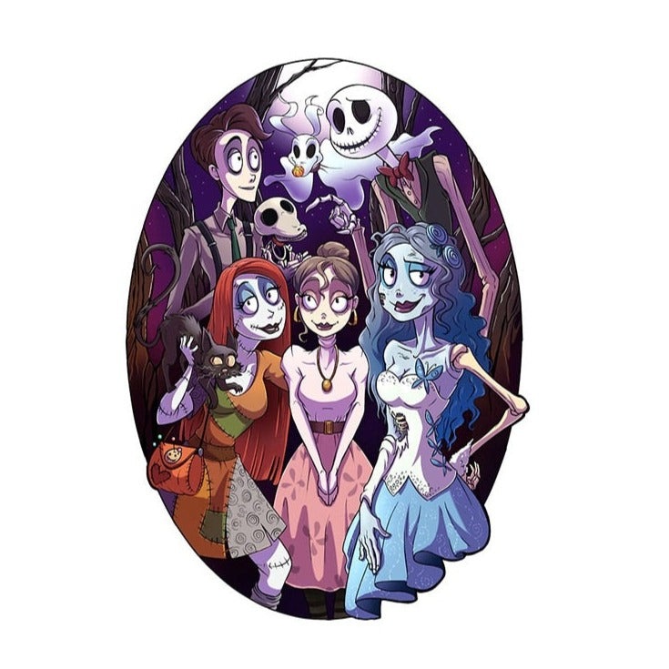 The Nightmare Before Christmas x Corpse Bride 'Casts' Vinyl Car Sticker