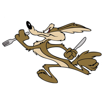 Looney Tunes 'Hungry Cayote | Left ' Vinyl Car Sticker
