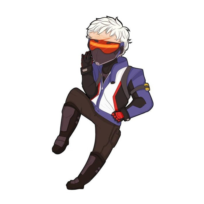 Overwatch 'Chibi Soldier 76 | Posing' Vinyl Car Sticker