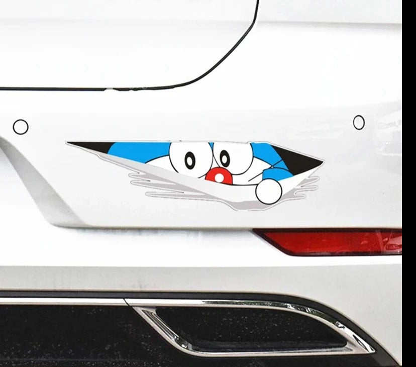 Doraemon 'Looking' Vinyl Car Peeker Sticker