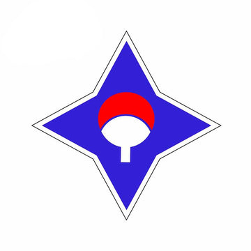 Naruto 'Uchiha Clan Logo | Blue Star | 1.0' Vinyl Car Sticker