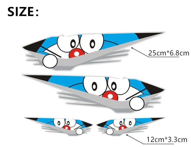 Doraemon 'Looking' Vinyl Car Peeker Sticker