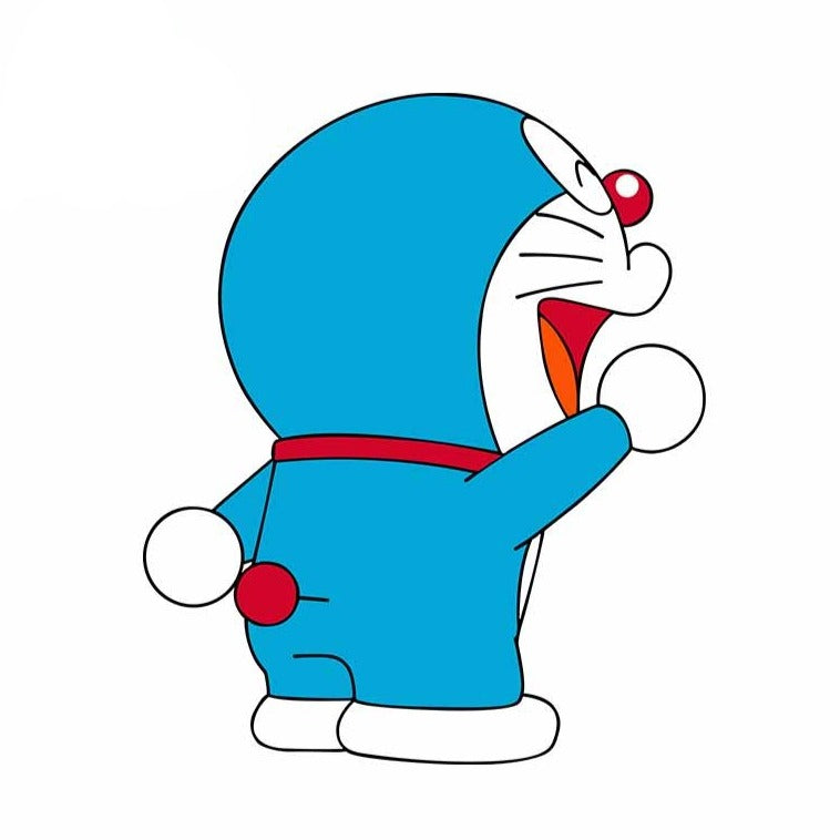 Doraemon 'Shouting | Left' Vinyl Car Sticker