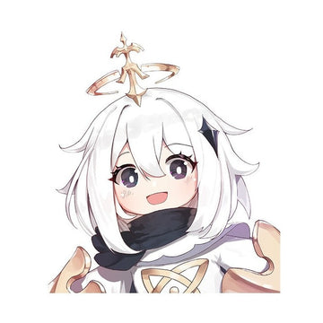 Genshin Impact 'Paimon | Hair Crown Halo' Vinyl Car Sticker