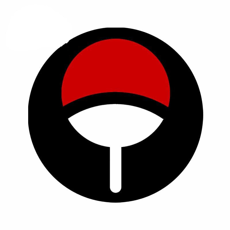 Naruto 'Uchiha Clan Logo | Black Circle' Vinyl Car Sticker