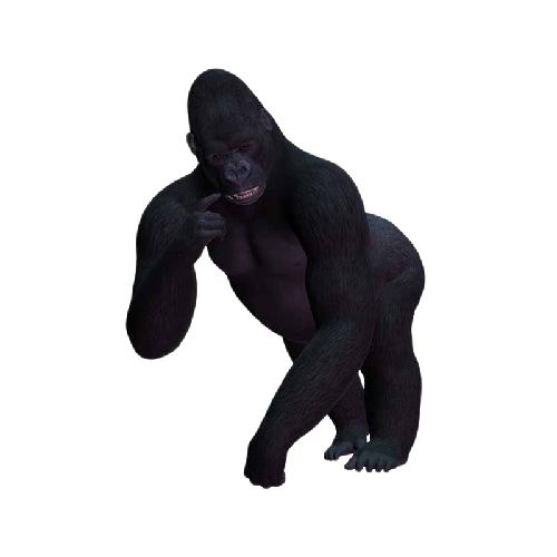 King Kong 'Thinking' Vinyl Car Sticker