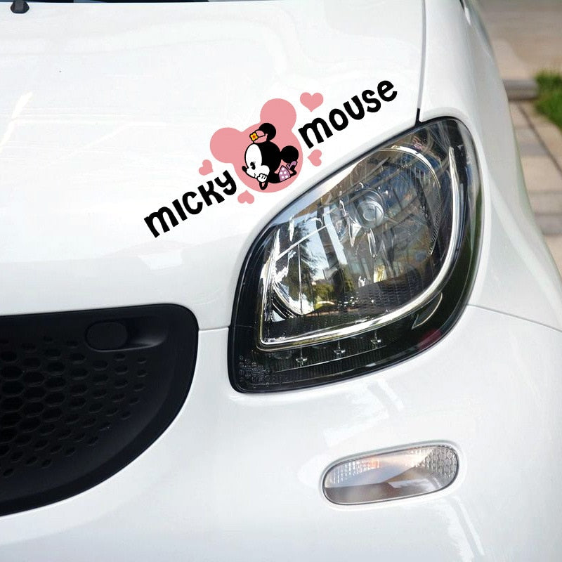 Micky Mouse 'Minnie | Resting Chin On Hands | 2.0' Vinyl Car Sticker