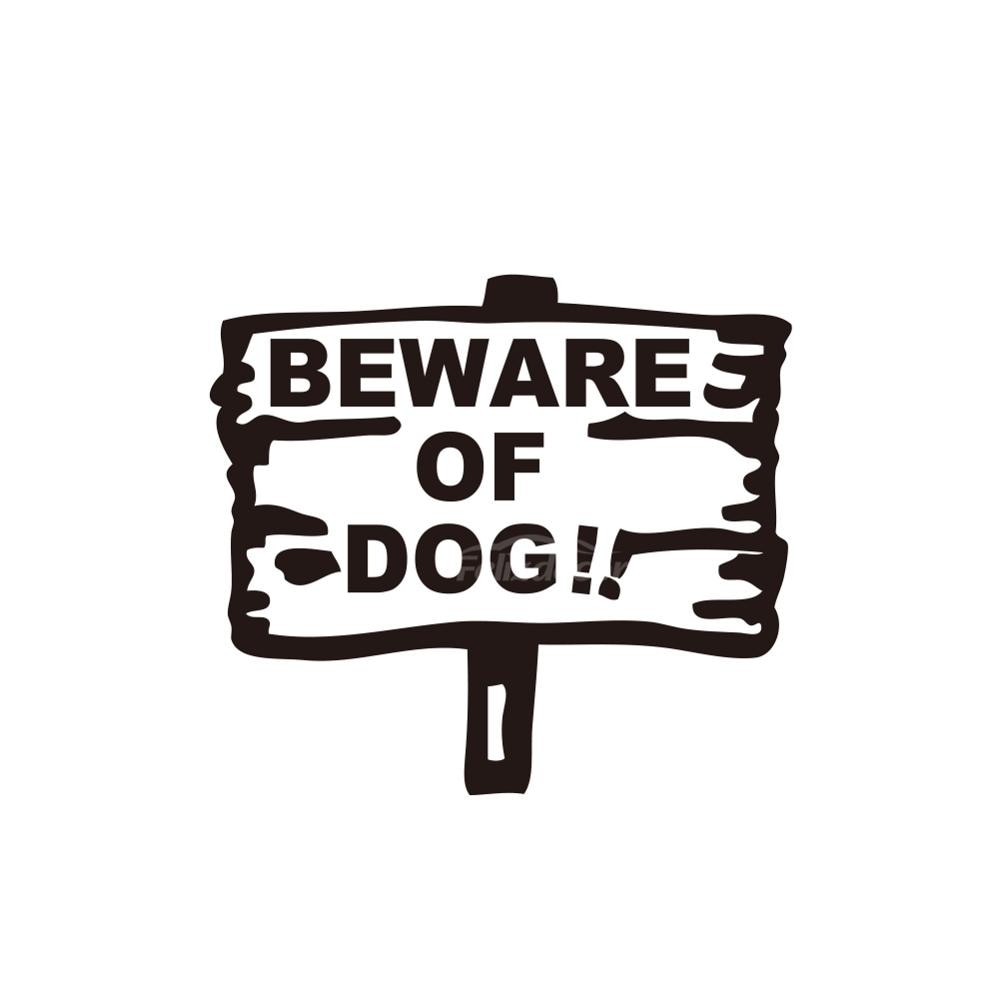 Warning Sign 'Beware of Dog!!' Vinyl Car Sticker
