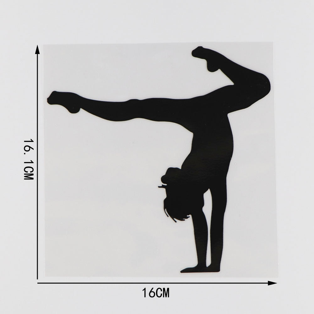 Sports 'Acrobatic Gymnastic' Vinyl Car Sticker