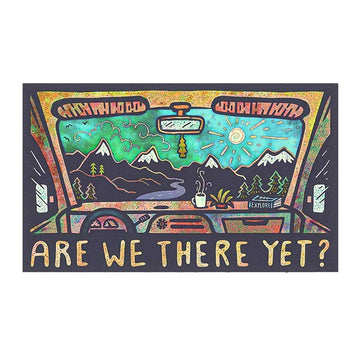 Travel 'Are We There Yet? | Vanlife' Vinyl Car Sticker