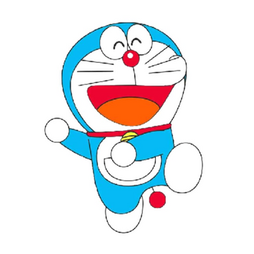 Doraemon 'Dancing | Left' Vinyl Car Sticker