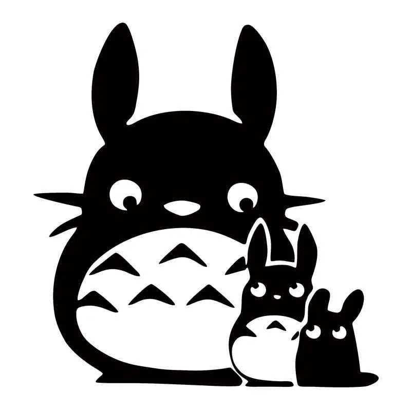 My Neighbor Totoro 'Oh, Chuu And Chibi-Totoro | Portrait' Vinyl Car Sticker