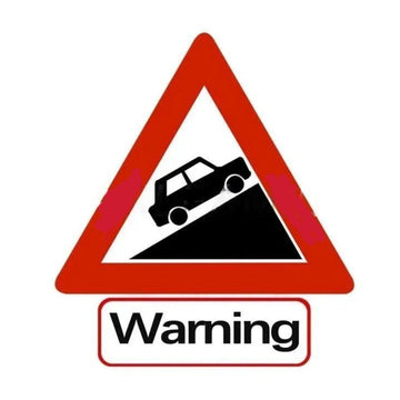 Steep Ascent 'Warning | Car' Vinyl Car Sticker
