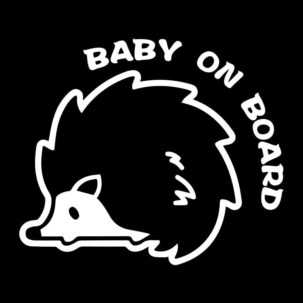 Baby On Board 'Hedgehog | Spiny' Vinyl Car Sticker