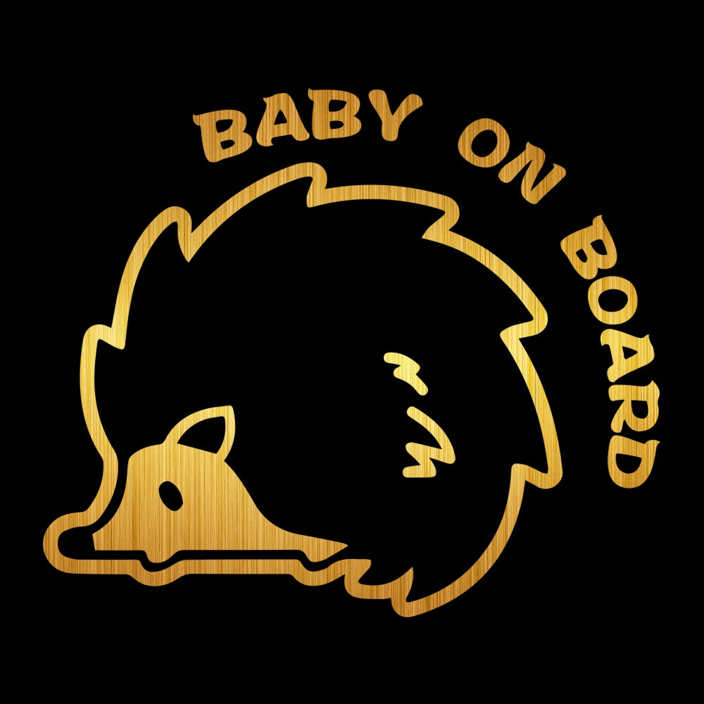Baby On Board 'Hedgehog | Spiny' Vinyl Car Sticker