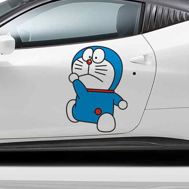 Doraemon 'Looking Back | Right' Vinyl Car Sticker