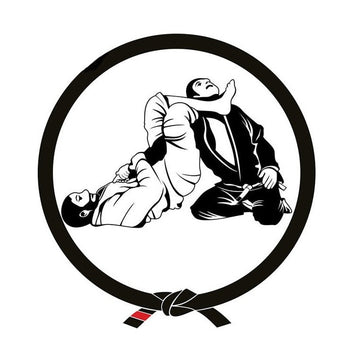 Jiu Jitsu 'Fighting | Round Belt Knot' Vinyl Car Sticker