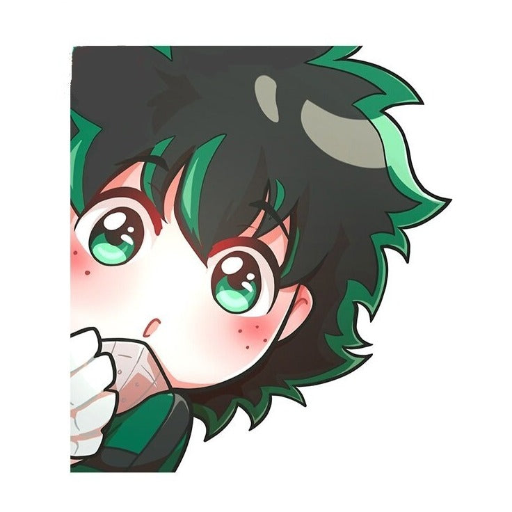 My Hero Academia 'Deku | Scared' Vinyl Car Peeker Sticker