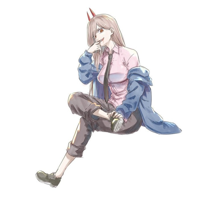 Chainsaw Man 'Power | Biting Finger' Vinyl Car Sticker