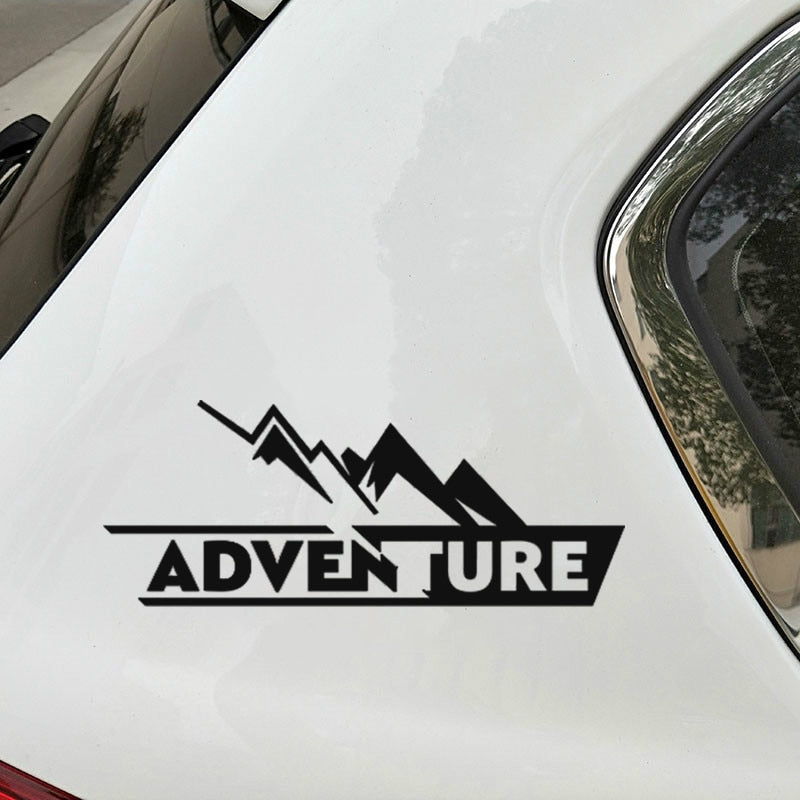 Adventure 'Mountain Peak' Vinyl Car Sticker