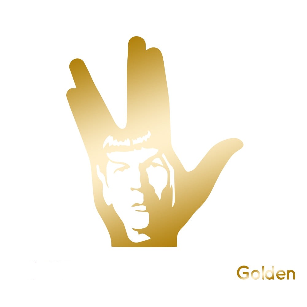 Star Trek 'Spock Face | Vulcan Salute' Vinyl Car Sticker