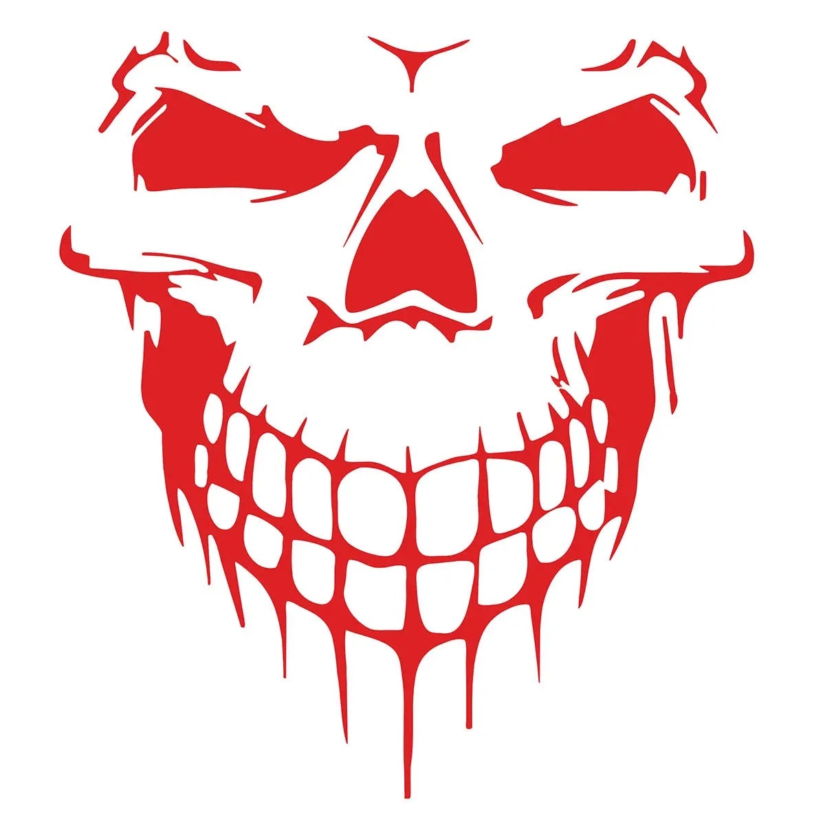 Skull 'Grinning' Vinyl Car Sticker