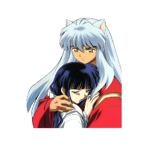 Inuyasha 'Kagome and Inuyasha | Hugging' Vinyl Car Sticker