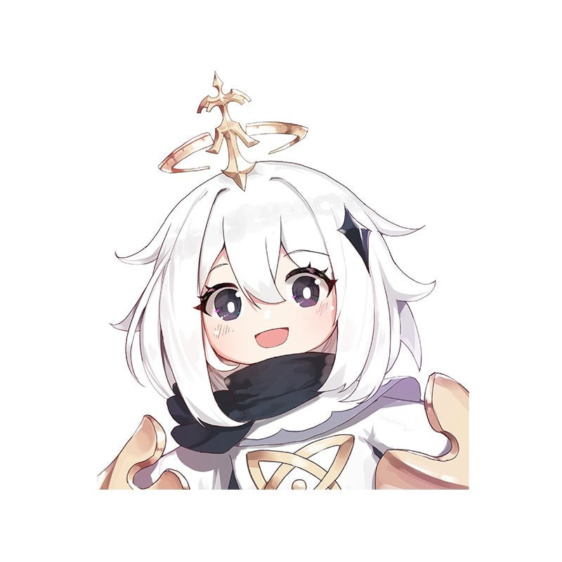 Genshin Impact 'Paimon | Hair Crown Halo' Vinyl Car Sticker