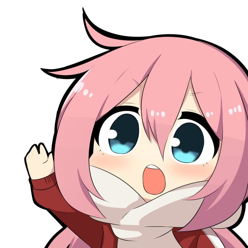 Laid-Back Camp 'Nadeshiko | Amazed' Vinyl Car Peeker Sticker