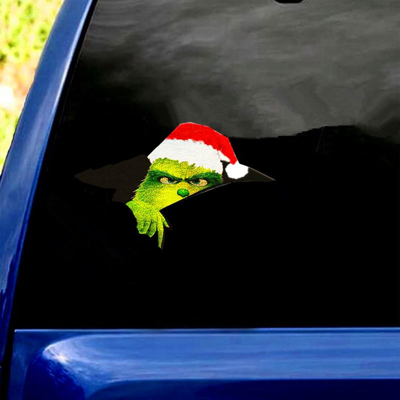 The Grinch 'Christmas Hat' Car Window Vinyl Sticker