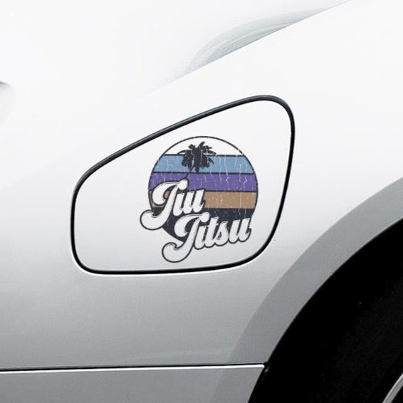 Jiu Jitsu 'Palm Tree' Vinyl Car Sticker