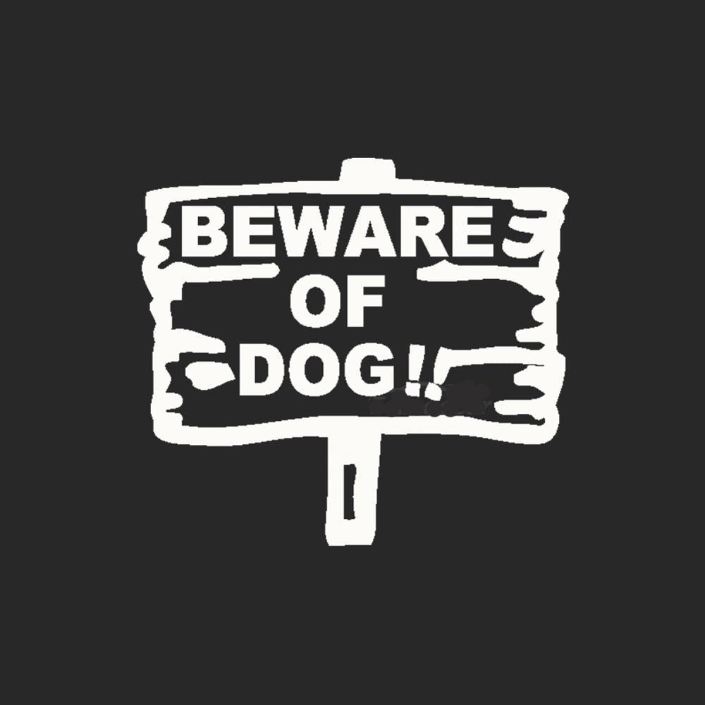 Warning Sign 'Beware of Dog!!' Vinyl Car Sticker