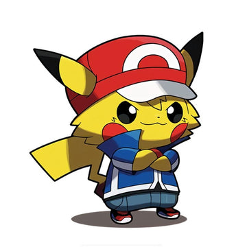 Pikachu x Ash Ketchum Vinyl Car Sticker