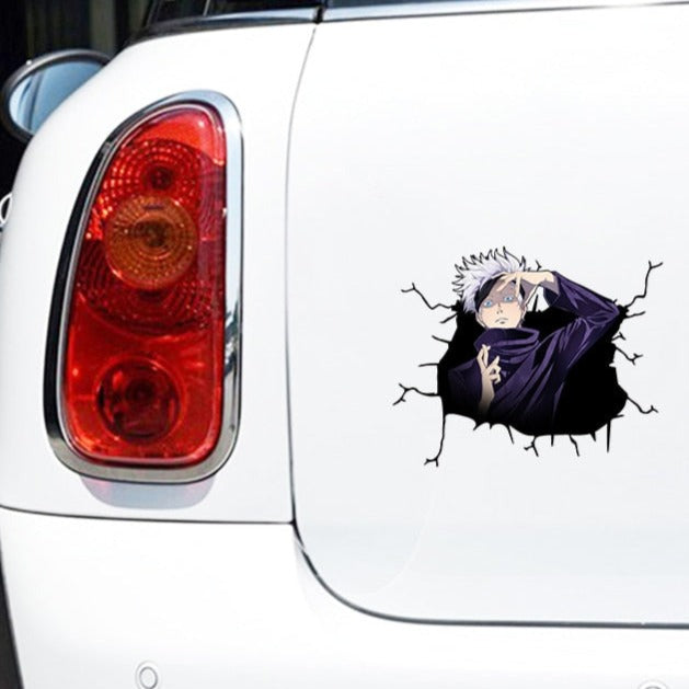 Jujutsu Kaisen 'Satoru Gojo | Unmasked' Car Window Vinyl Sticker