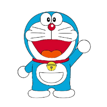 Doraemon 'Waving | Right' Vinyl Car Sticker