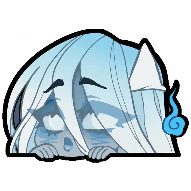 Anime 'Robot Girl | Ghost' Vinyl Car Peeker Sticker