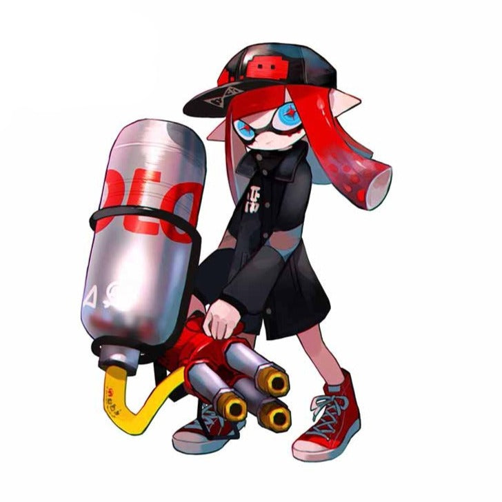 Splatoon 'Inkling | Hydra Splatling' Vinyl Car Sticker