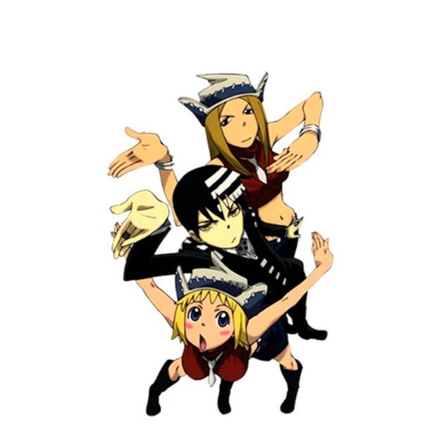 Soul Eater 'Death The Kid | Patricia Thompson | Elizabeth Thompson' Vinyl Car Sticker