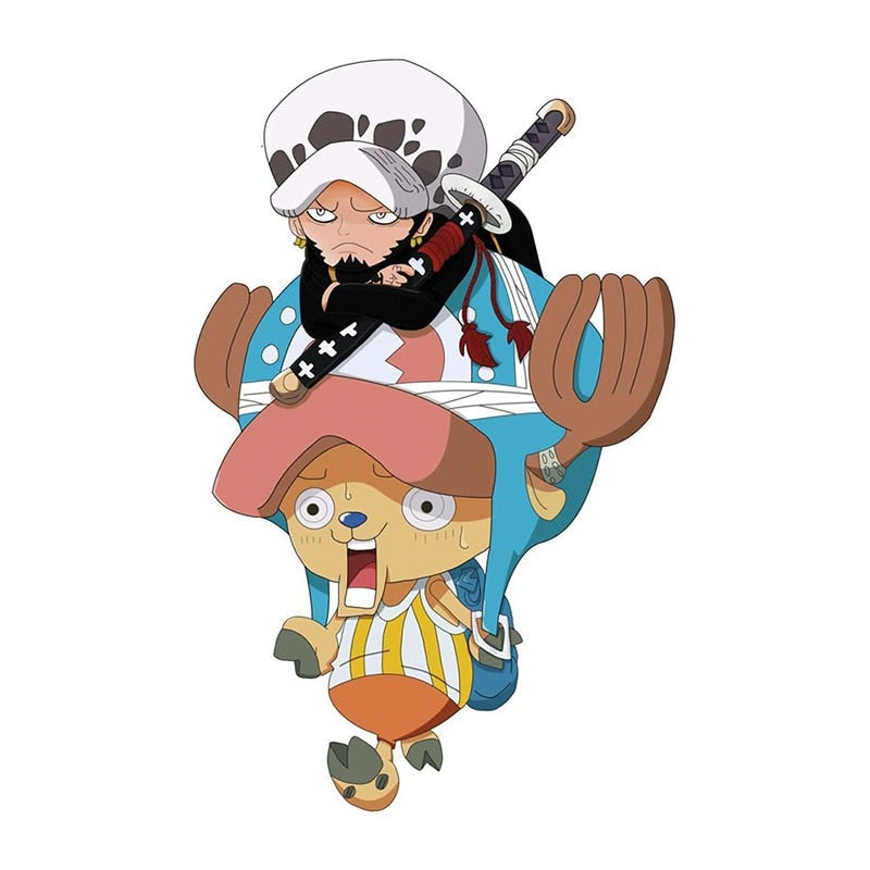 One Piece 'Tony And Trafalgar | Tired' Vinyl Car Sticker